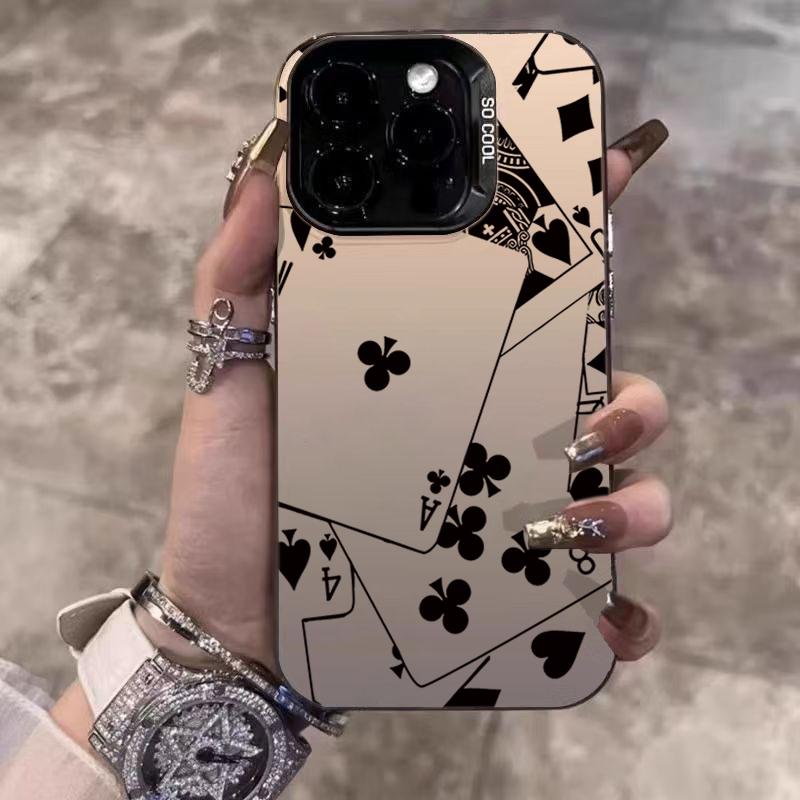 Colorful Ink Painting Poker Line Pattern Phone Case For iPhone 17 17 Air 16 15 14 13 12 11 Pro Max Mini XS XR 8 7 Plus Air Cover