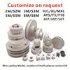 24/25/36/38/48/70/80 Teeth , 2GT Timing Pulley , for DIY/CNC/3D printers or industrial automation. G2M Synchronous toothed wheel