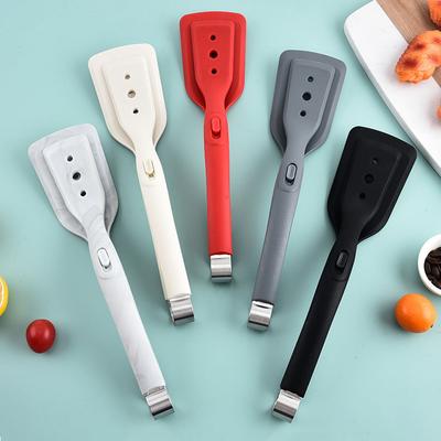 Export 2-in-1 Bratpfannen-Wendeheber-Klammer Silikon Multifunktionaler Steak-Clip Bratfisch Edelstahl Bratpfannenkuchen-Wendeheber Lebensmittelzange