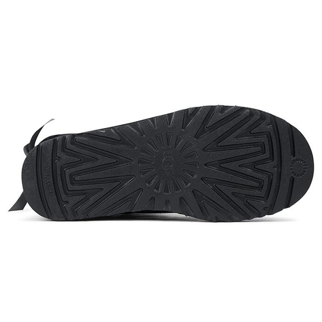 UGG Mini Continuity Bow Fleece Lined Black Women's 1110705-BLK