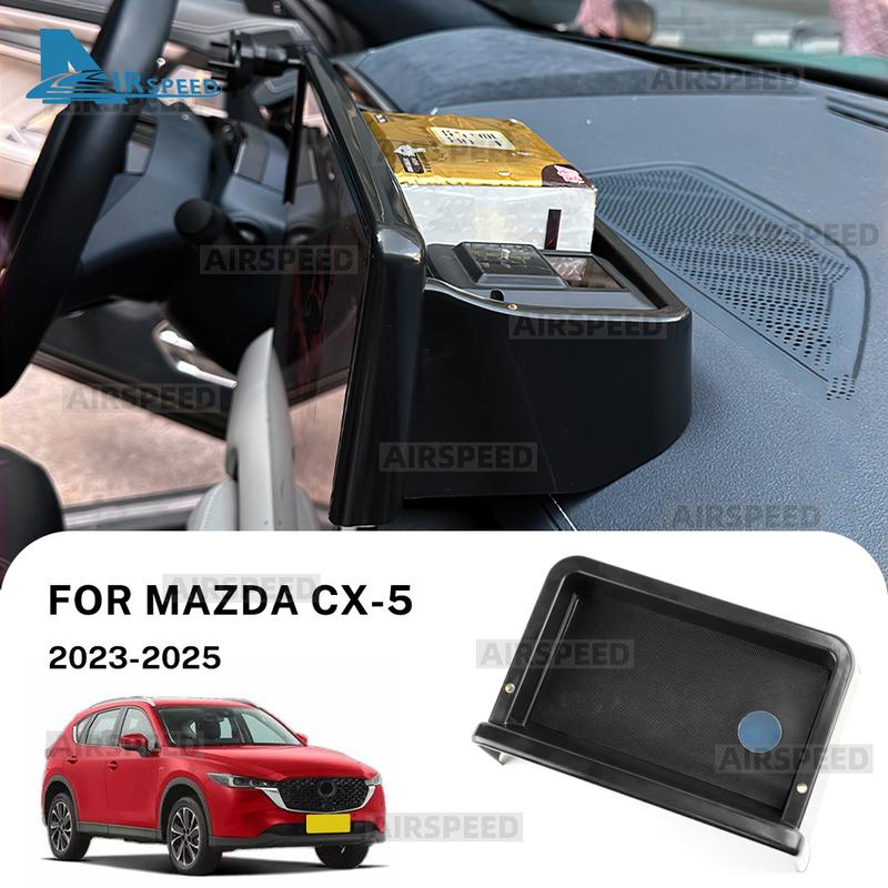 Dashboard Storage Box LHD RHD for Mazda CX-5 CX5 2024 2025 Center Console Hidden Tray Behind Screen Car Accessories Tidying