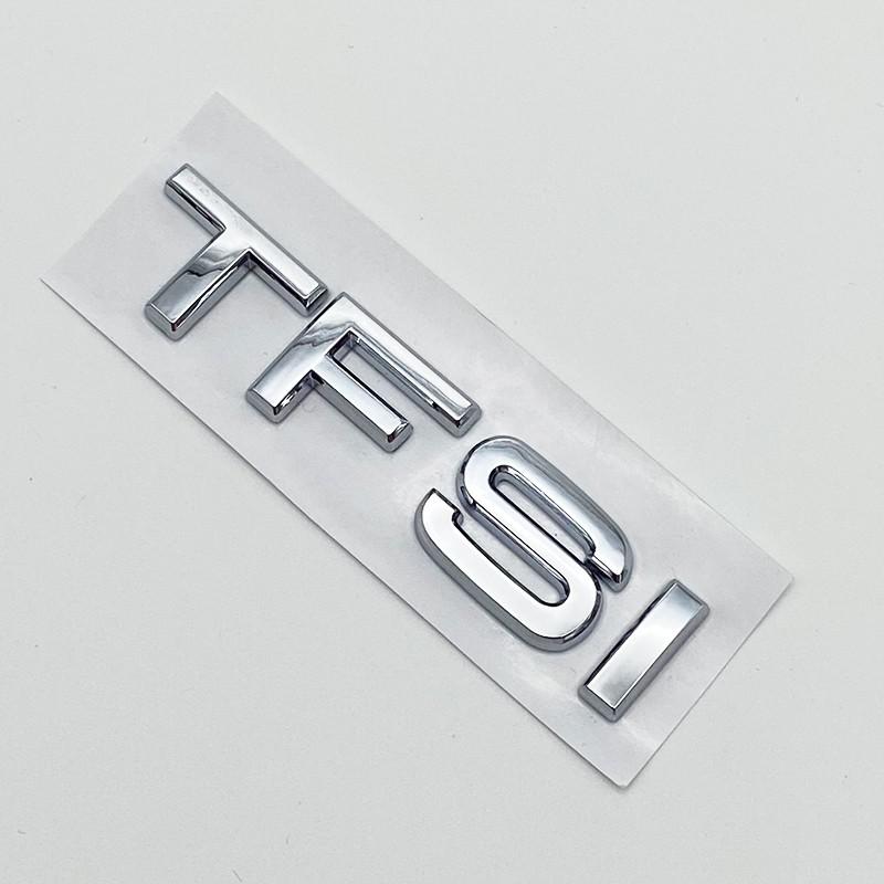 3D Chrome Glossy Black ABS TDI TFSI Car Rear Emblem Sticker for S A1 A3 A4 A5 A6 A6L A7 A8 S3 S6 Q3 Q5 Q7 TT S RS