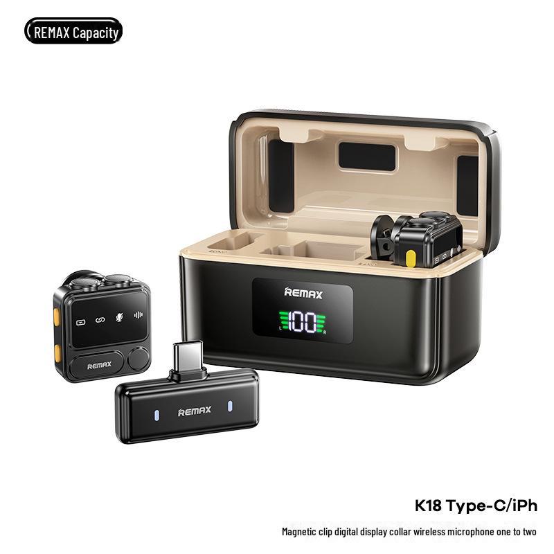 Remax Wireless Noise-Reduction Microphone for Outdoor Live Broadcasts and Interviews
