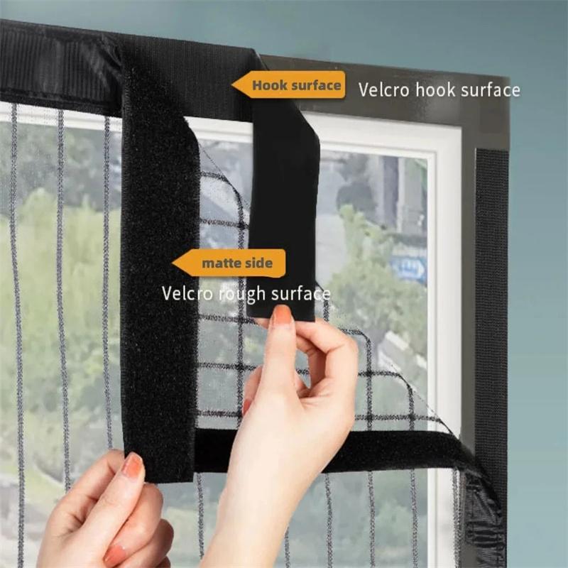 Summer Self-adhesive Window Screen Anti-Mosquito Prevent Flying Insects Invisible Mesh Curtains Removable Magnetic Screen Window