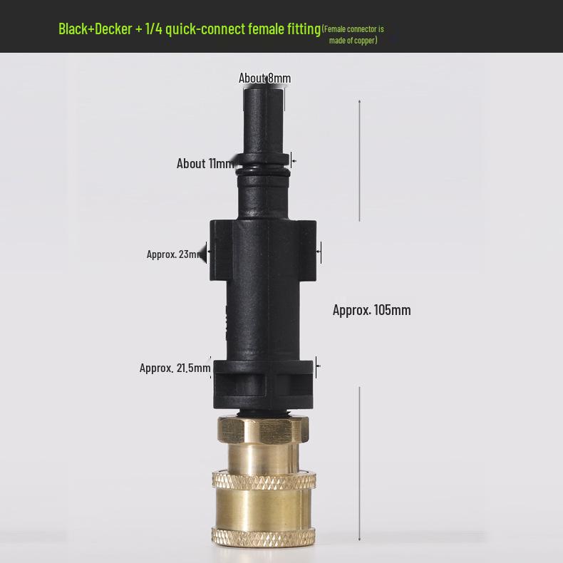 Universalschaumlanze Autowascher mit Schnellanschluss für Karcher, Lavor, Bosch, Nilfisk