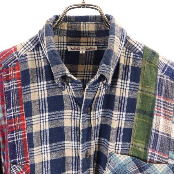Rebuild by Needles Made In Japan Check Pattern Long Sleeve Shirt S Men's Used
