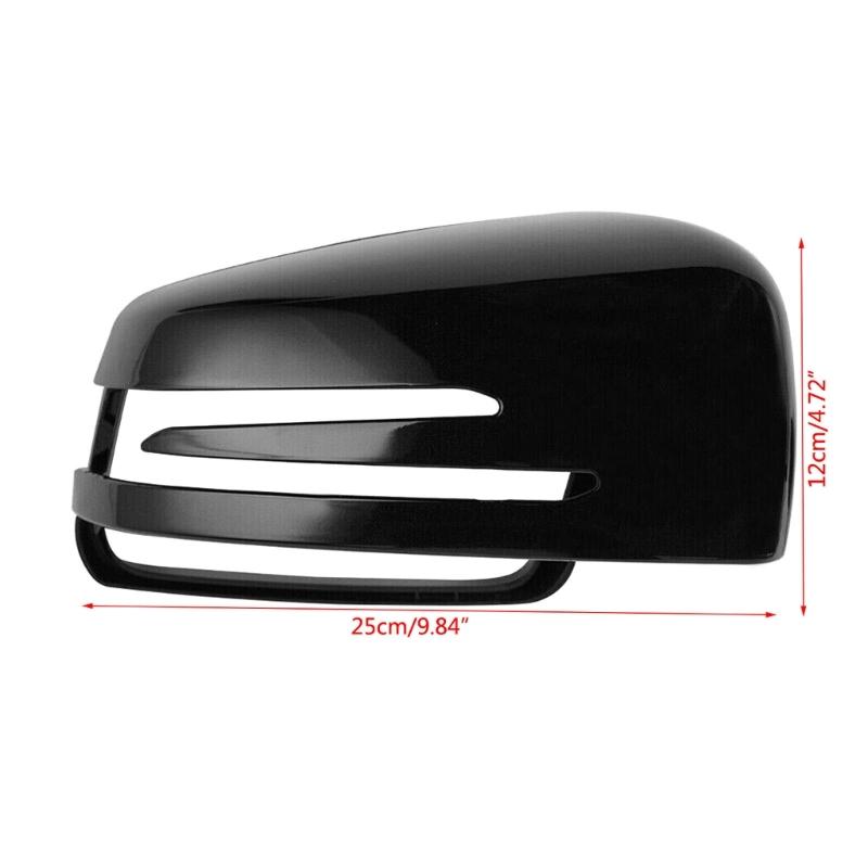 For Mercedes W204 X204 W212 Rear View Side Mirror Cover Black Side Mirror Cover