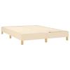 Vidaxl Kontinentalbett Mit Matratze, Cremefarben, Stoff, 140X200 Cm