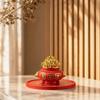 God of Wealth Lucky Treasure Incense Burner Good Lucky Treasure Bowl Censer Holder  Zen Space