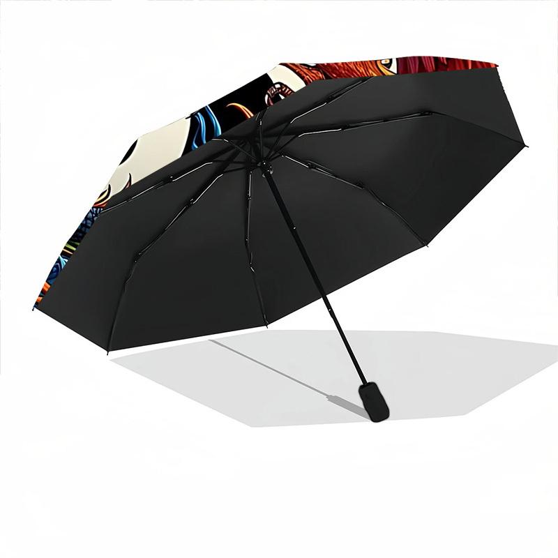 1PC Dragon Phoenix Yin Yang Automatic Open/close, All-Season Portable Folding Umbrella for Women & Men Yy250919178