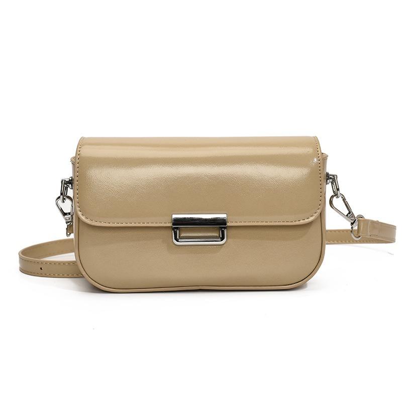 

Spring and summer new high-end niche light luxury snake bone chain small square bag crossbody simple trend box small bag хакі