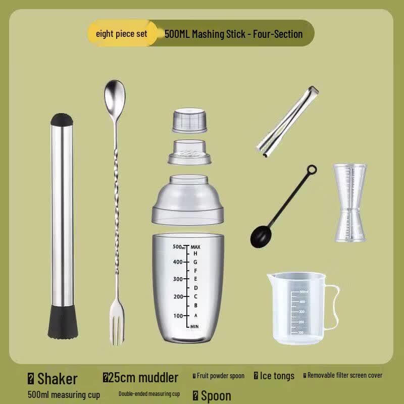 ZISIZ Food-Grade Thickened Four-Section Shaker Cup
