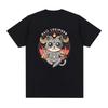 Hail Lucipurr Print Tshirts For Unisex Unisex Summer Casual Fashion Vintage High Street Tops Crew Neck Short Sleeve Cotton Tees