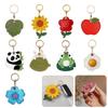 Soft Silicone Fruits Pattern Access Card Case Anti Loss Tracking Protector for Workplace and School Entry Security