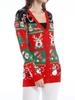 2025 Autumn/Winter Women's Long Sleeve Knit Cardigan – Casual European & American Style Christmas Sweater Coat