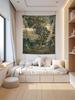 Arazzo da giardino antico francese del XVIII secolo per la decorazione della casa in soggiorno, camera da letto e stanza dei fiori