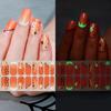 Festival Nail Wraps Halloween Glow-in-the-Dark Stickers, Gothic Spider Web Ghost Manicure Party Accessories Decoration Decals, Art for Women