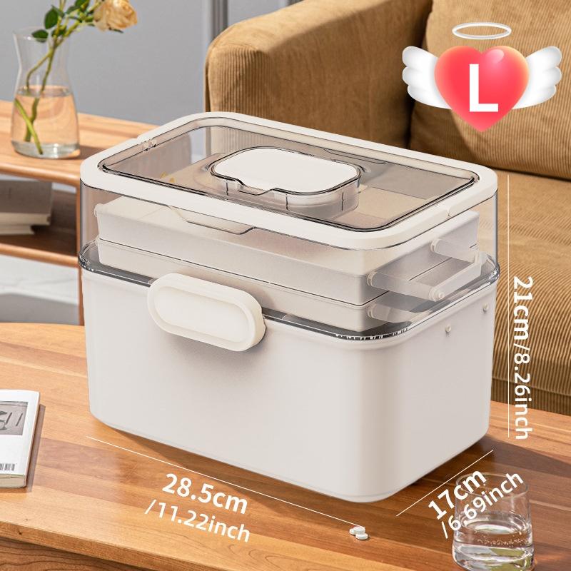 3-Tier Home Medicine Box,Large Capacity Children's Medicine Multi-layer Medical Storage Box,First Aid Kit,Small Medicine Box