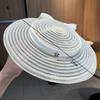 Elegant Wide Brim Fascinator Sun Protection Mesh Fascinator Fashion Kentucky Hat  Women’s