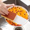 1/6/12pcs Clean Wood Pulp Cotton Scouring Pad Dishwashing Stain Removal Non Sticky Soft Sturdy Household Kitchen Cleaning Cloths
