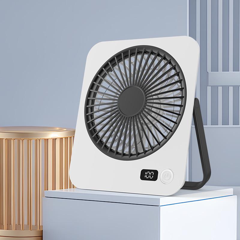 Compact Silent Desktop Electric Fan for Office