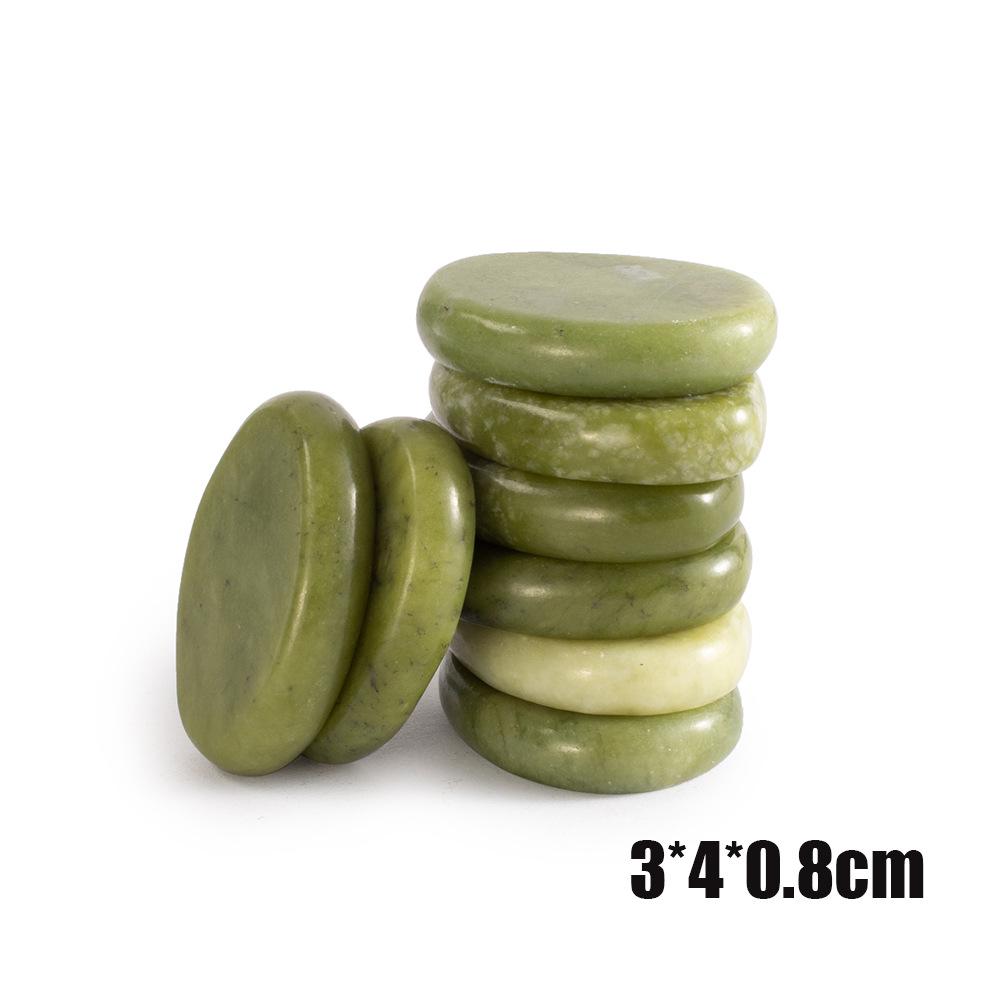 Olive Jade Heated Gua Sha & Massage Stone Set for Spa Therapy