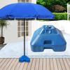 Patio Umbrella Stand Base Weight Replacement Windproof Blue 30L Water/Sand Filled Pole