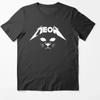 Meowtallica Rock Cat Music Print T-Shirts for Unisex and Women Fashion Funny T-Shirts Unsiex Comfortable T-Shirt for Couple