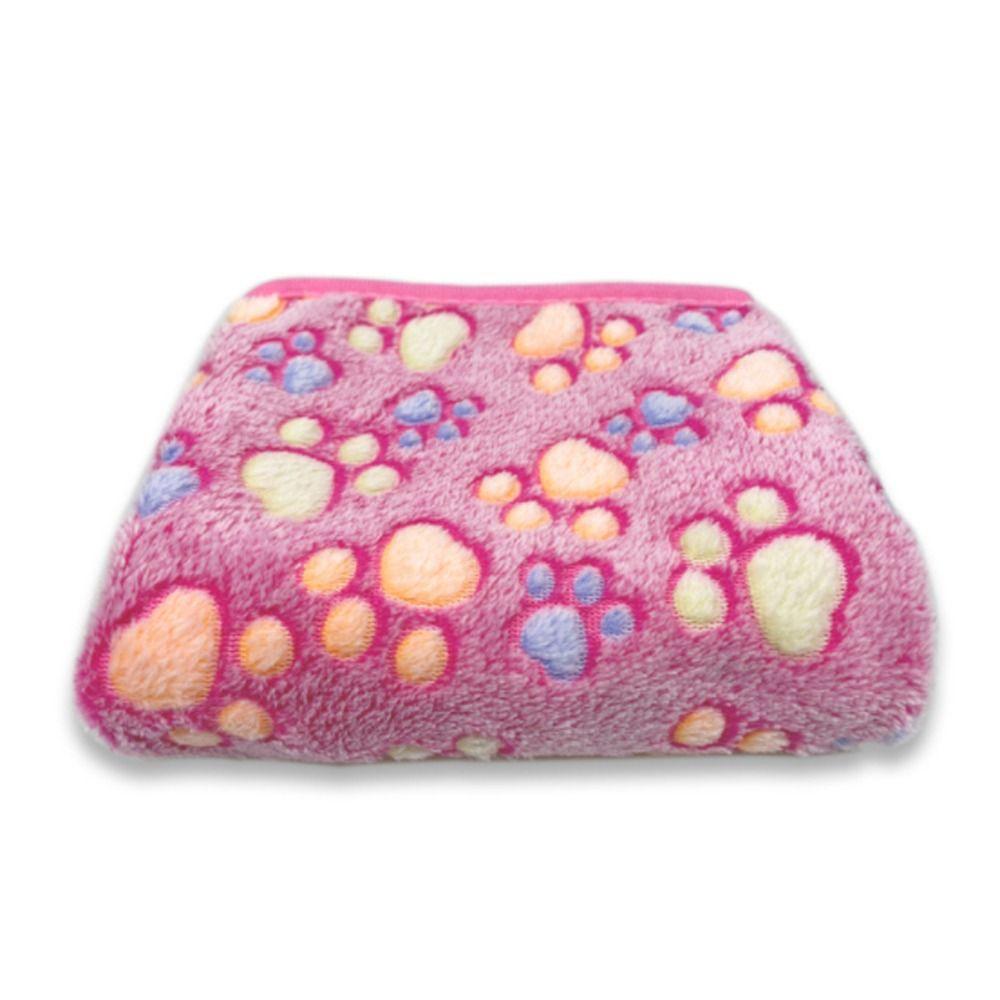 Plush Multi-color Optional Warm Cats Paw Winter Quilt Fleece Blanket Pet Blanket Flannel Blanket
