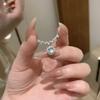 Titanium Steel Pendant Necklace Sparkling All-Over Sweet Versatile Spring Summer White Moonlight Fresh and Elegant Clavicle