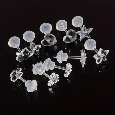 5 Paar Mini Transparente Harz Ohrstecker Stern Ohrstecker Für Damen Herren Anti Allergie Ohrläppchen Pflege Nadelung Schmuck Ohrringe