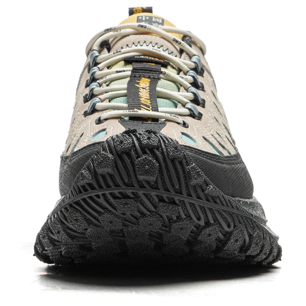 Li Ning Youxia Colaboración CRC-BBC Tendencia de Moda Antideslizantes Resistentes al Desgaste Zapatillas Casuales de Caña Baja Unisex Zapatillas Casuales Gris Negro AZGU187-1