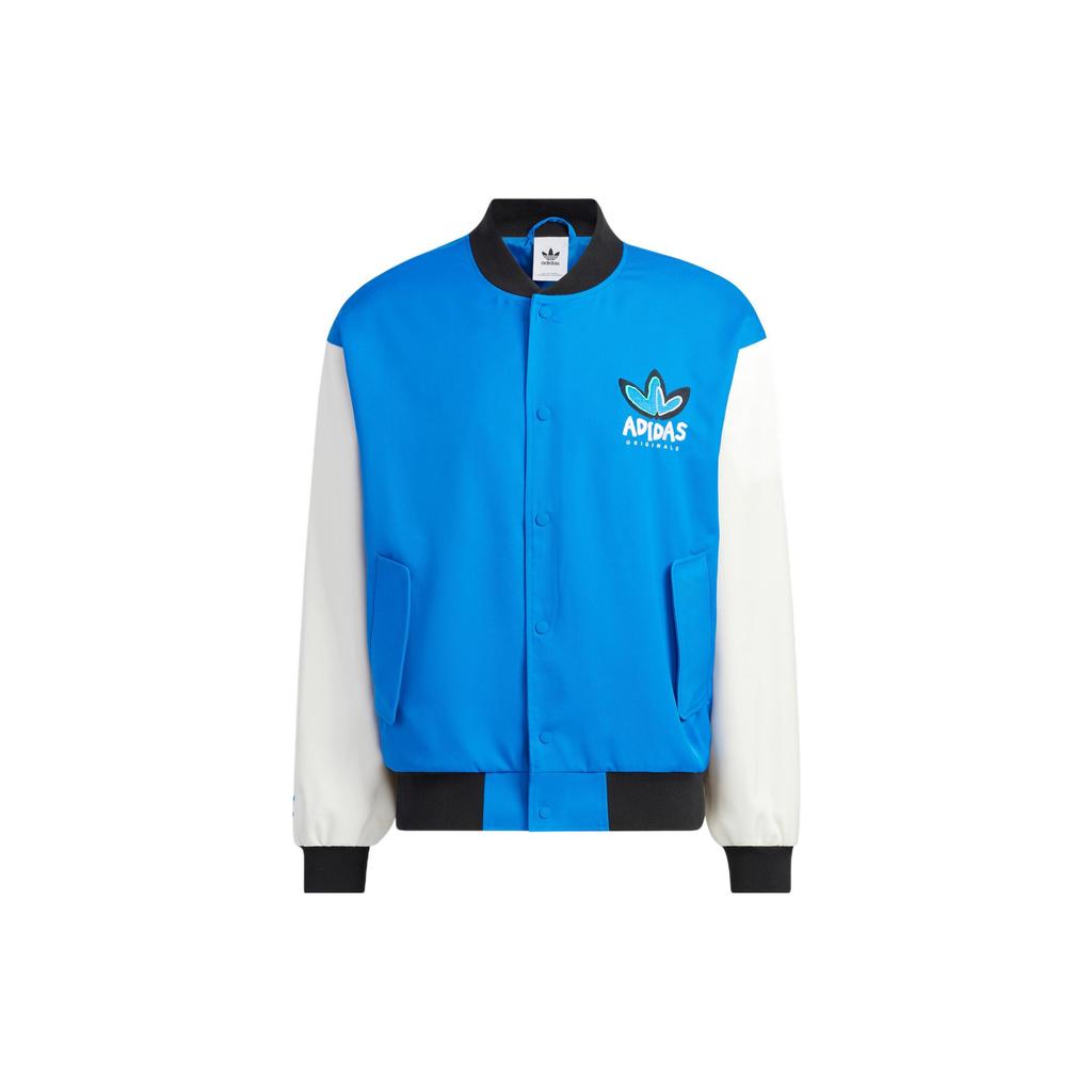 adidas Originals Trefoil Special Edition Bomberjacke mit Herz-Logo, Unisex-Jacken, Blau, IK8664