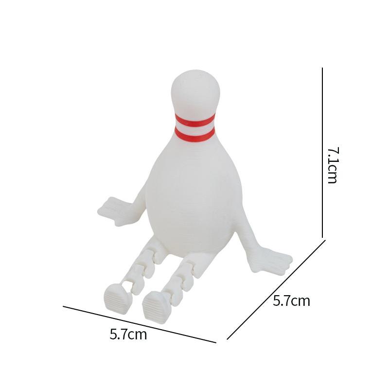 

3d Printed Football Ornaments With Movable Joints Desktop Decoration Crafts For Baseball Basketball Tennis Rugby Table Toys