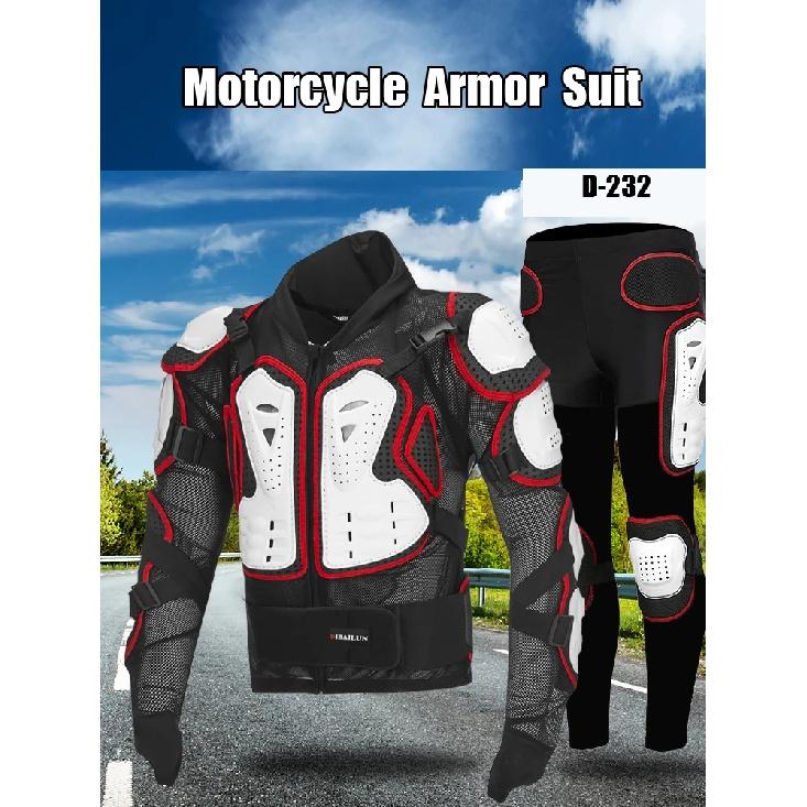 Motorcycle Armor Suits Motocross + Gears Long Pants Protection Motorbike Armadura Racing Back Protector,HZYEYO, D-232