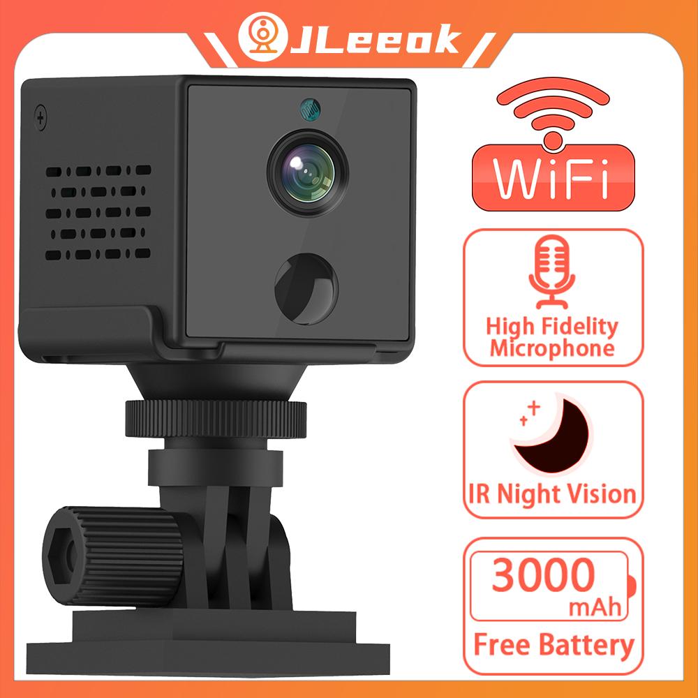

Jleeok WIFI 1080P Беспроводная PIR-камера наблюдения за обнаружением движения Мини IP-камера с аккумулятором 2000 мА Домашняя ИК-камера видеонаблюдения