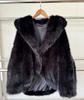 Women's Winter Eco-Friendly Faux Fox Fur Hooded Coat, Korean-Style Fluffy Warm Coat