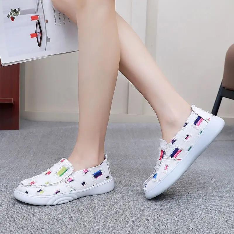 Fashion Ladies Footwear New In Light Summer Women's Canvas Shoes Walking 39 Cheap High Quality Offers Fashion 2025 Vulcanized Shoe Deals