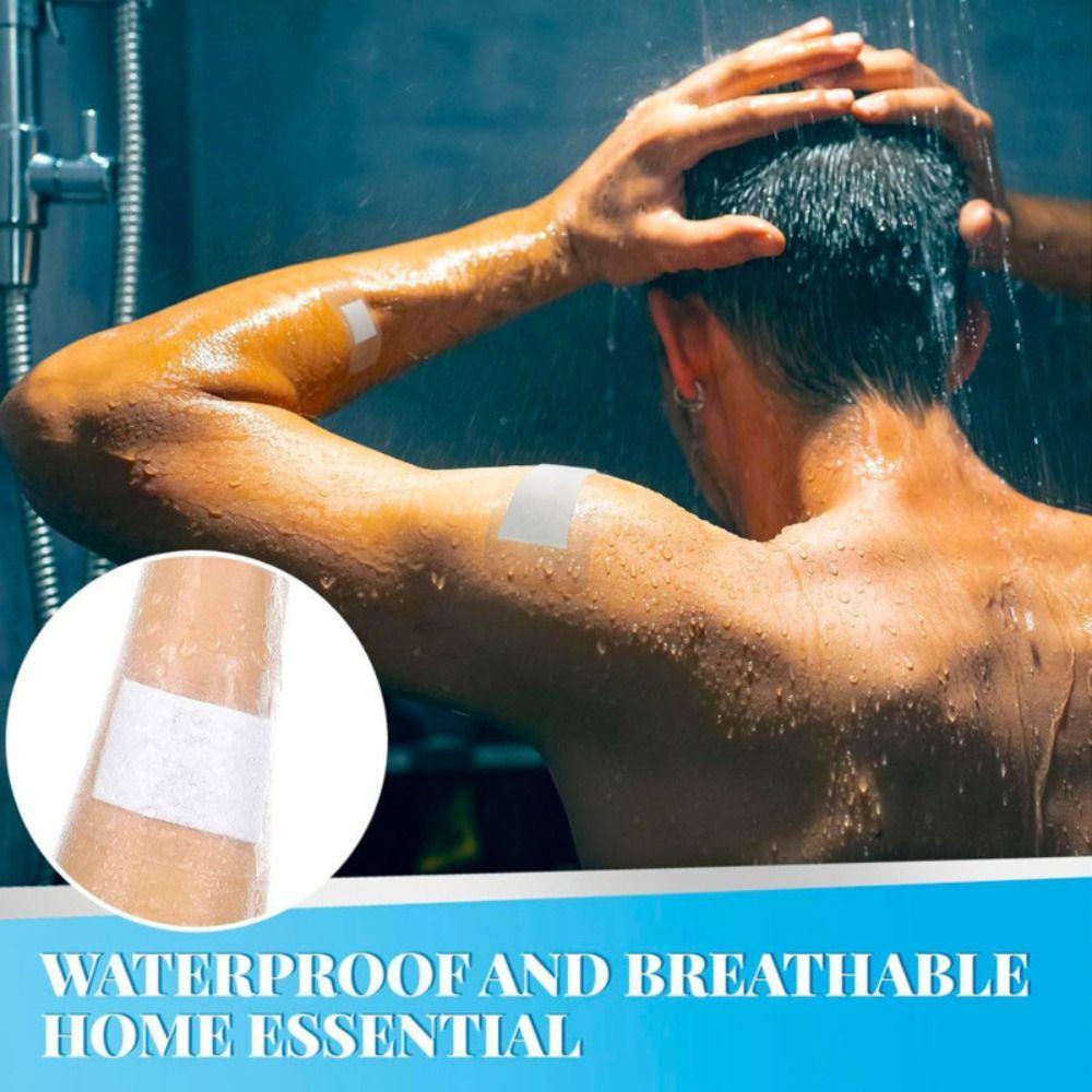 60Pcs Anti-friction Waterproof Sticker Transparent Foot Patch  for Children Bathing Swimming