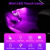 Touch Switch Car LED Touch Light Mini Size Rechargeable Interior Inspection Lamp Portable Car Roof Trunk 6 LED Beam 120mA