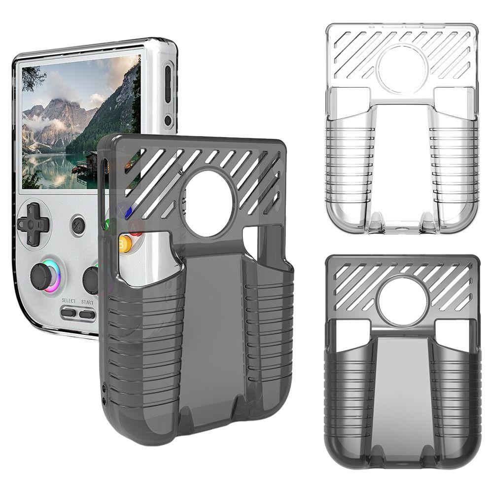TPU Transparent Case Anti-fall Anti-scratch Protective Cover Shockproof Protector Handheld Console Shell for Anbernic RG406V