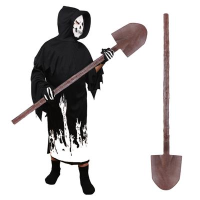 Halloween-Schaufel aus Kunststoff, leicht, abnehmbare Schaufel, schnelle Montage, simulierte rostige Schaufel, Cosplay-Requisite für die Halloween-Party