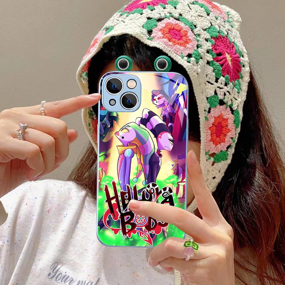 H-Helluva Boss Anime For IPhone 14 13 12 Mini 11 Pro XS Max X XR 14 Plus Tempered Glass Cover