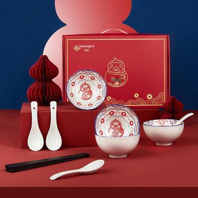 Gourd Blessing 12-Piece Ceramic Dinnerware Set