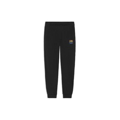 Li Ning Sports Fashion Series Logo Embroidered Solid Color Cuffed Sports Knit Pants Women Bottoms Black AKLS960-1