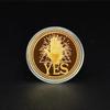1Pcs Souvenir Commemorative Coin Yes Or No Prediction Decision Coin Ouija All-Seeing Eye Or Death Gothic Copper Plated Coin