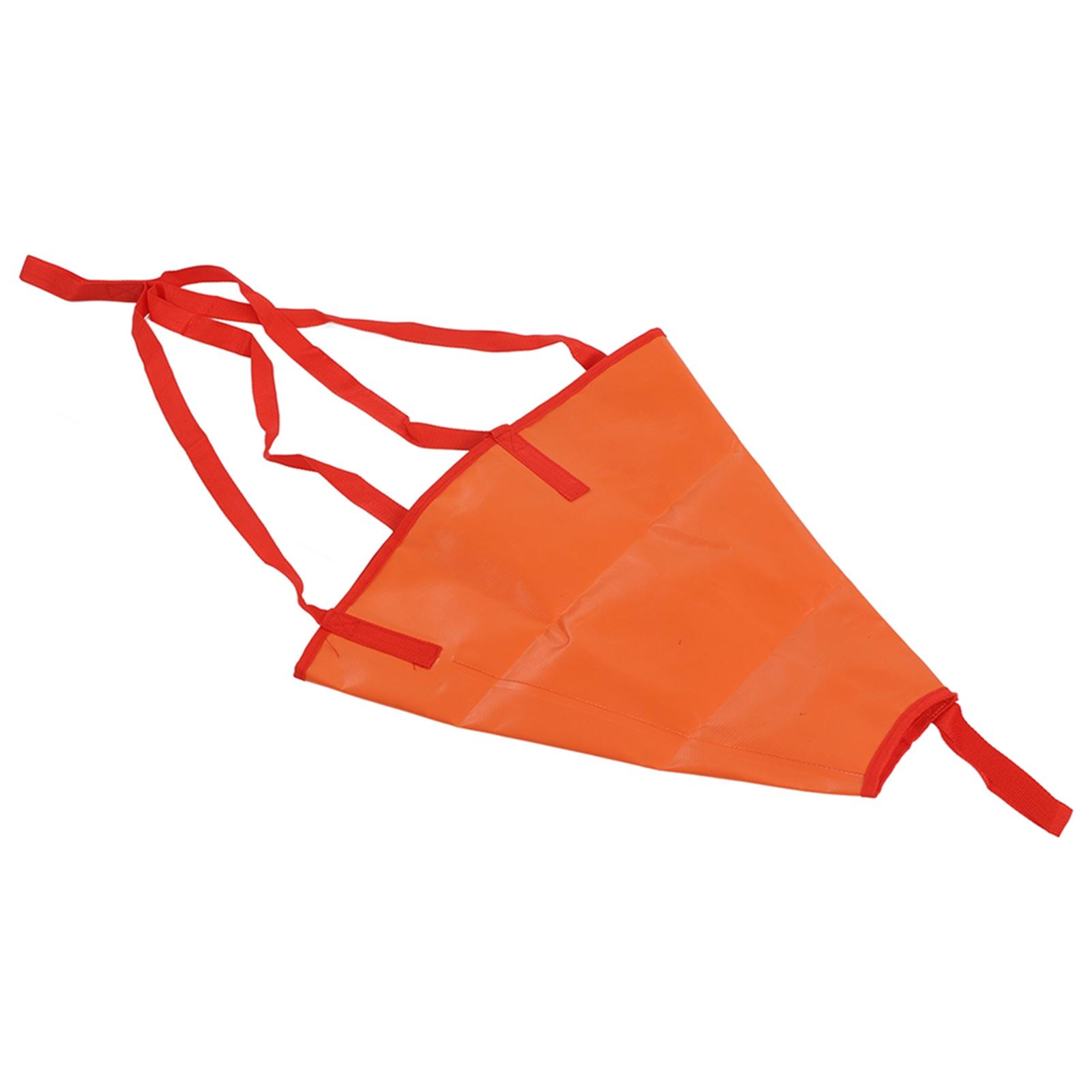 

Orange Drift Sock Sea Anchor Drogue Float Simple Operation Compact Design Kayak Accessories for Fishing Boat