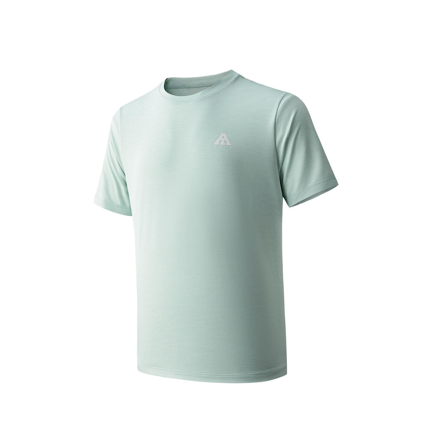 Anta T Shirt Men s Rain Clear Green Floral Gray 952626101-6 M