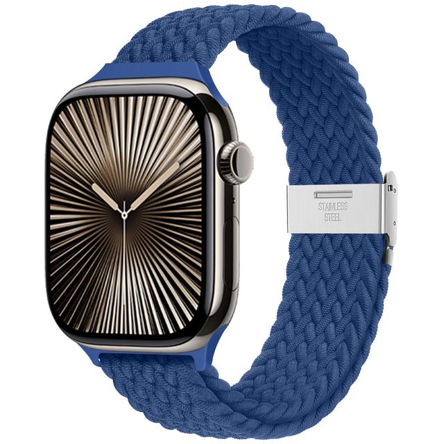 Strap For Apple Watch Band 46mm 45mm 44mm 49mm 40mm 41mm 42mm Braided Loop Correa Bracelet iWatch Series 10 8 9 7 5 Se 6 4 Ultra