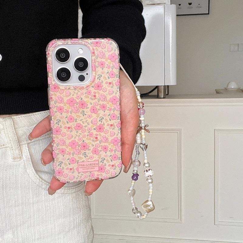 Soft Pink Floral iPhone Case for 17 ProMax, 16 Pro, 14 Pro, Summer Edition iPhone 14 Pro